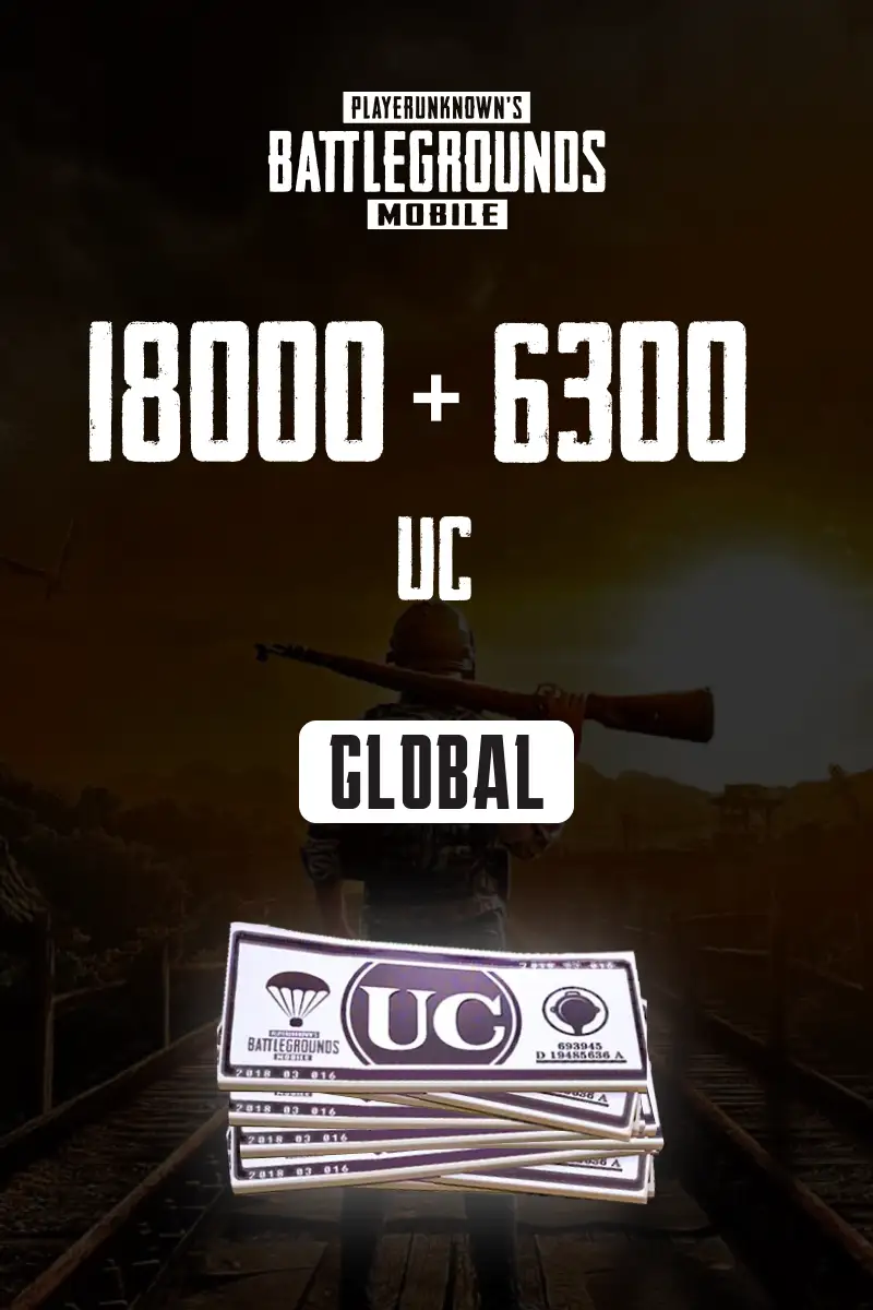 PUBG Mobile - 18000+6300 UC (Global) - Digital Key