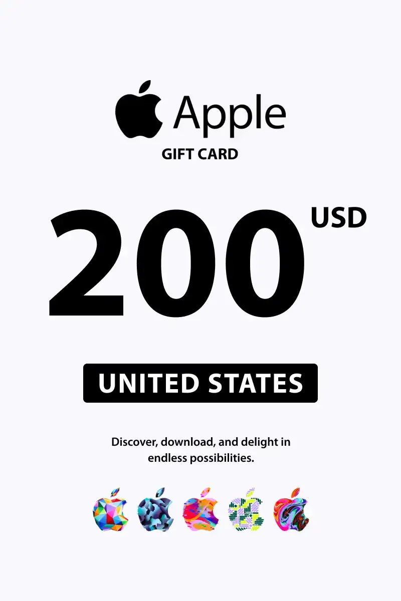 Apple 200 USD Gift Card (United States) - Digital Key