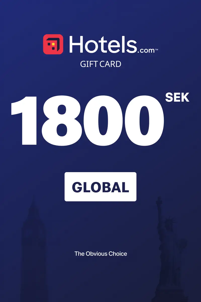 Hotels.com 1800 SEK Gift Card (Global) - Digital Key