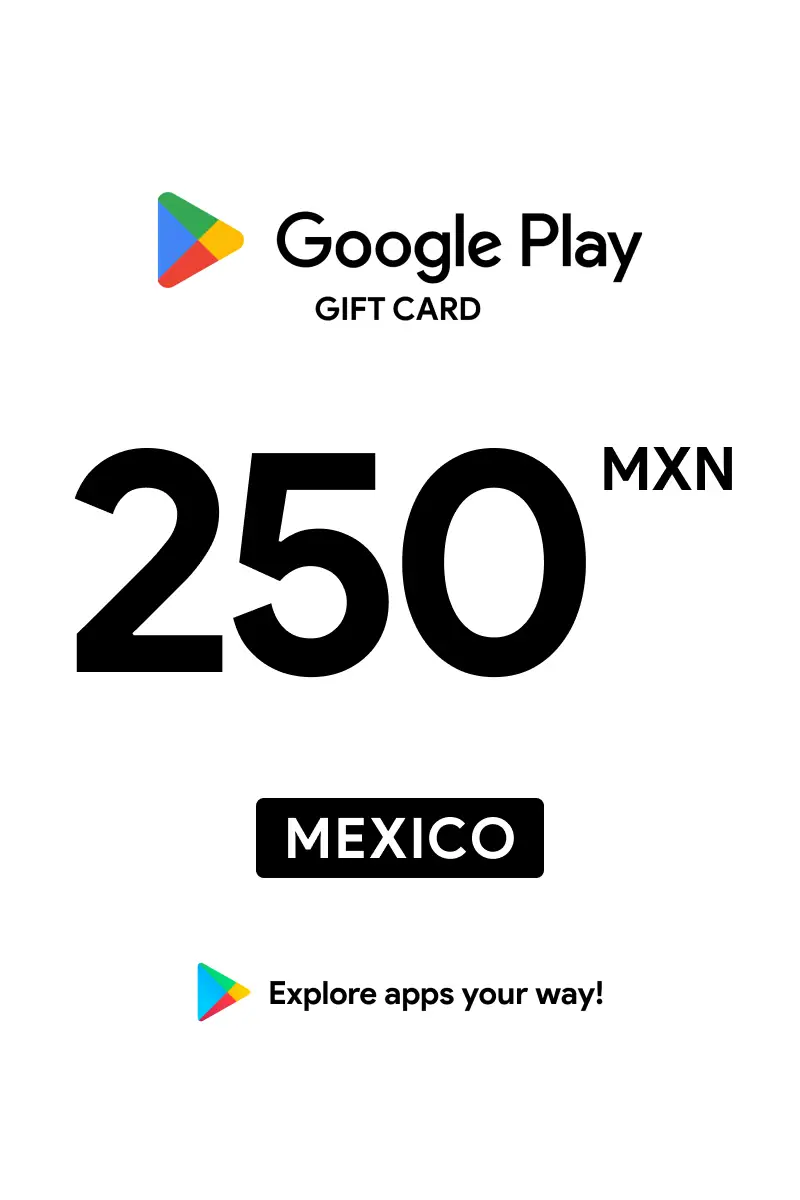 Google Play 250 MXN Gift Card (Mexico) - Digital Key