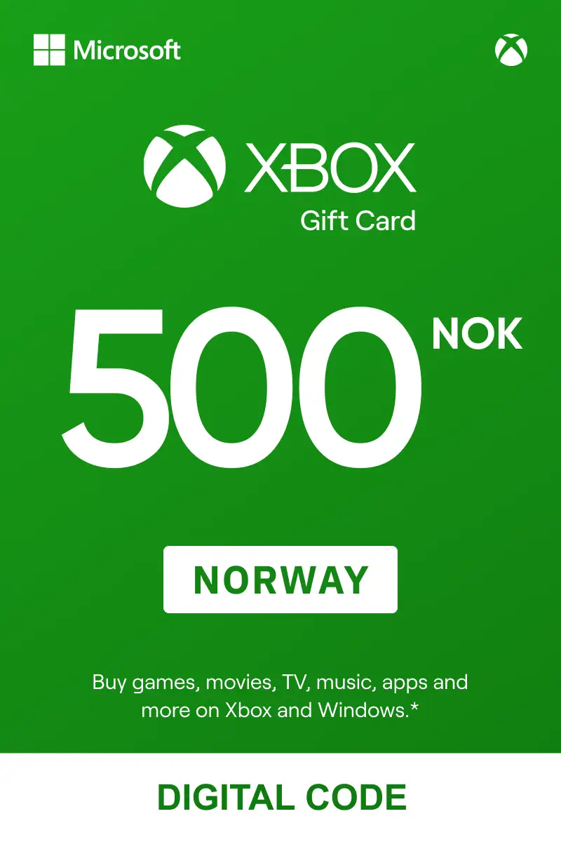 Xbox 500 NOK Gift Card (Norway) - Digital Key