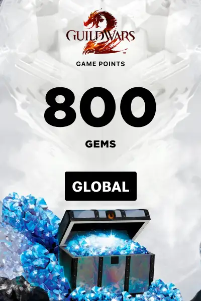 Guild Wars 2 - 800 Gems Card (Global) (PC) - NCSoft - Digital Key