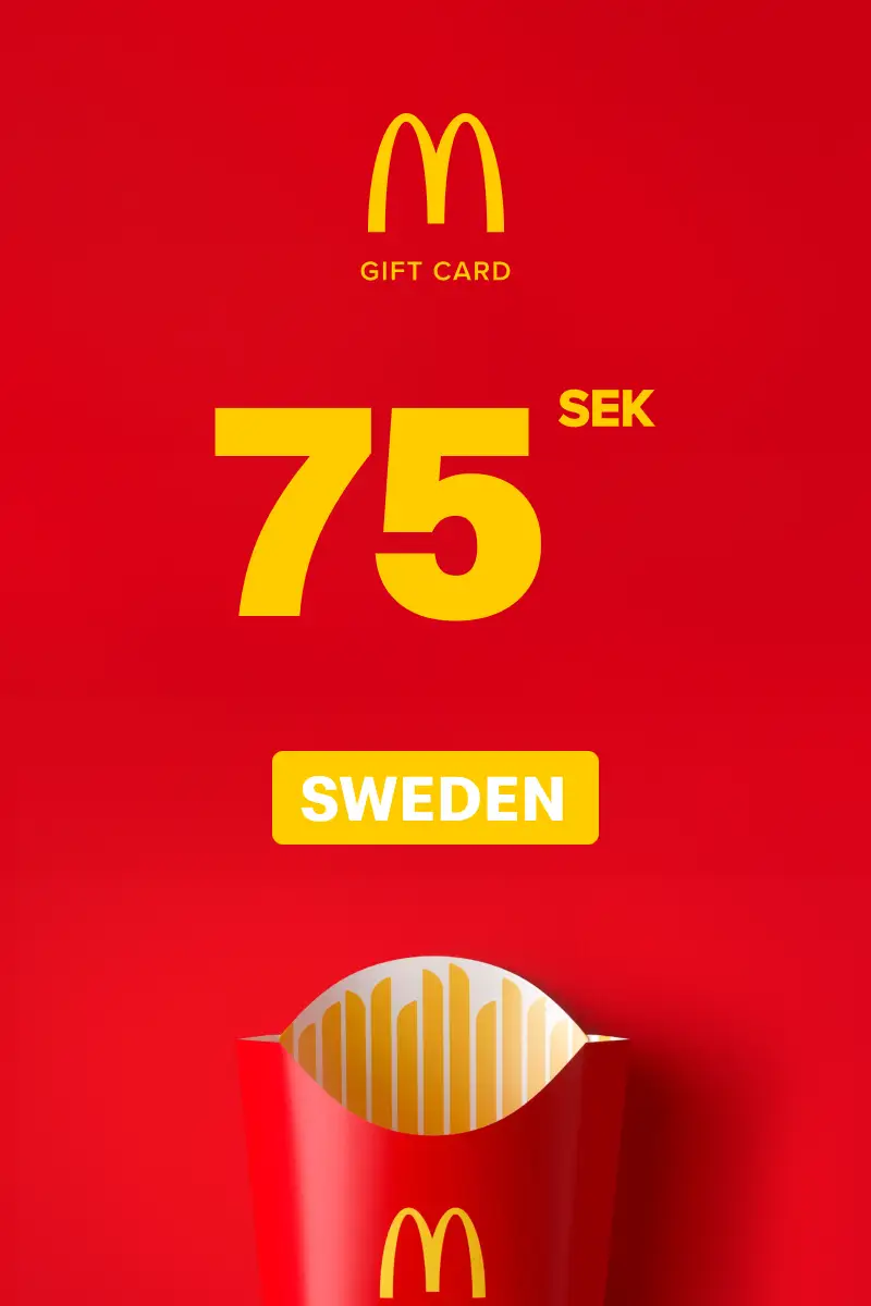 McDonald's 75 SEK Gift Card (Sweden) - Digital Key