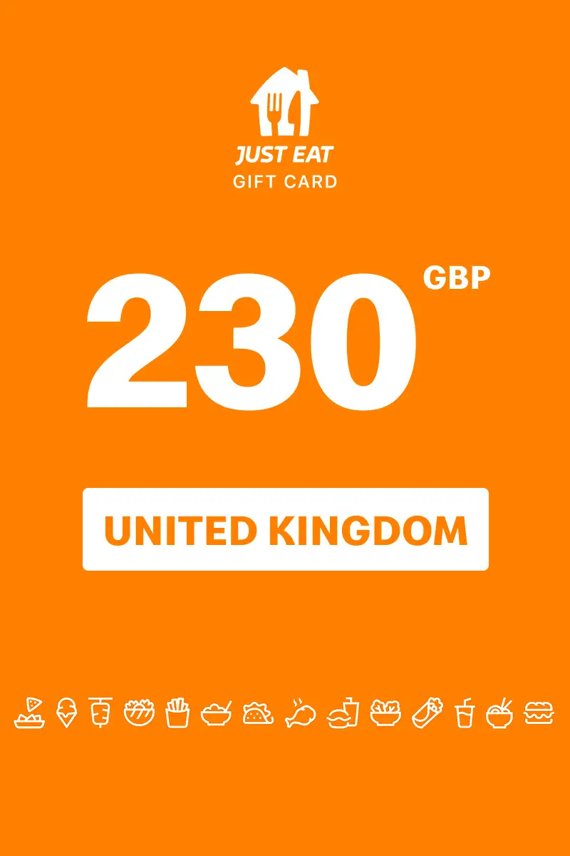 Just Eat 230 GBP Gift Card (United Kingdom) - Digital Key