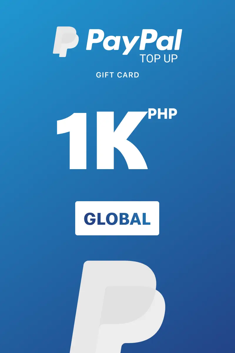 PayPal Instant Top Up 1000 PHP Gift Card (Global) - Digital Key