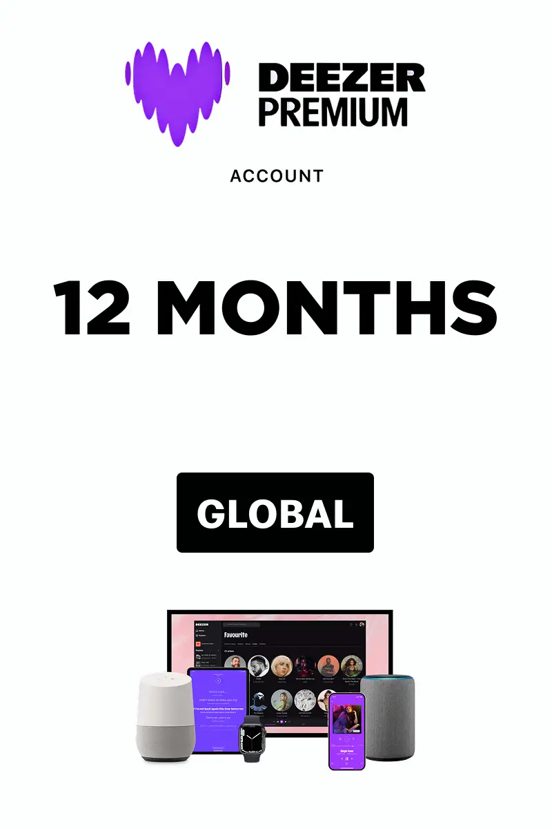 Deezer Premium 12 Months (Global) - Deezer Account