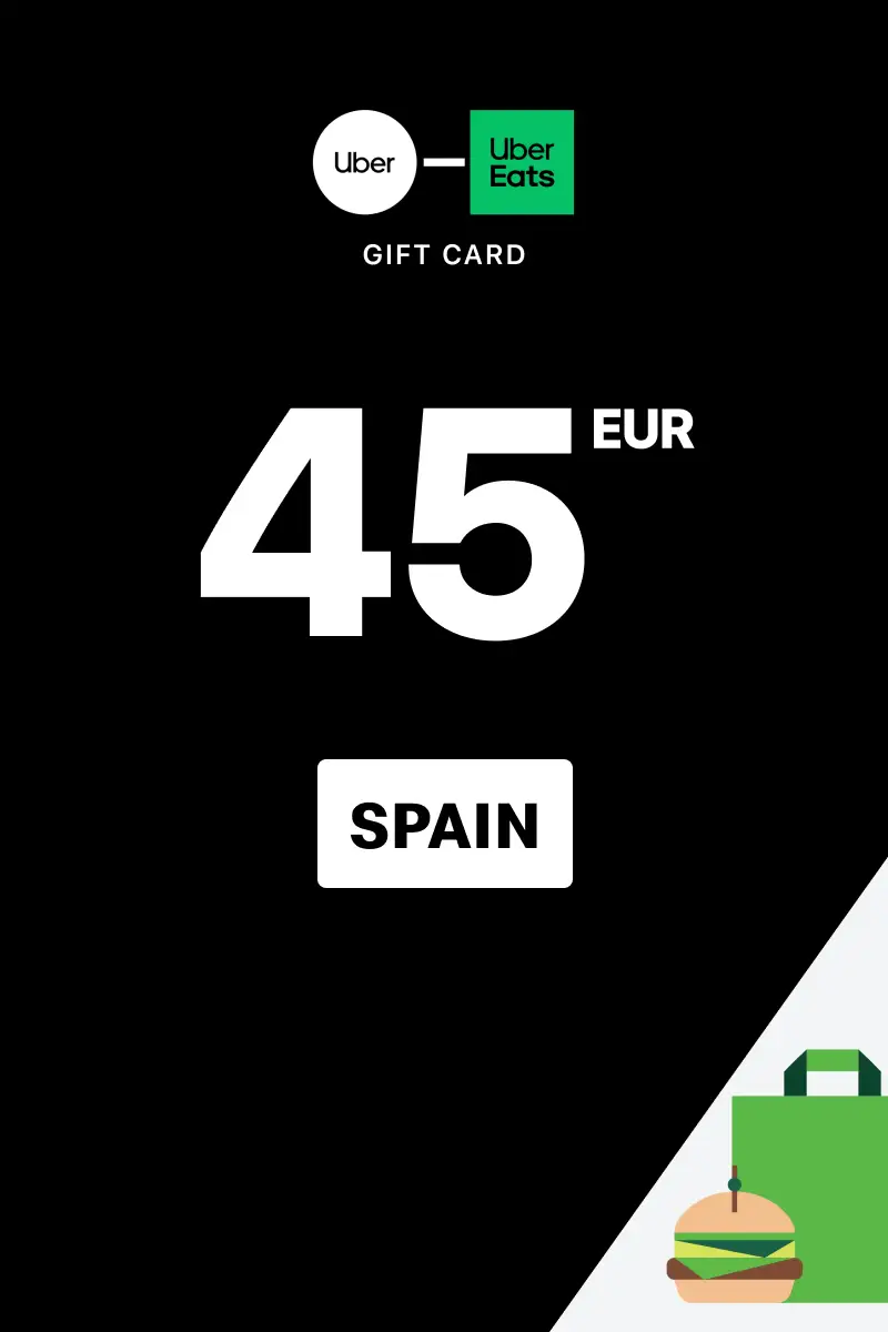 Uber Rides and Uber Eats 45 EUR Gift Card (Spain) - Digital Key