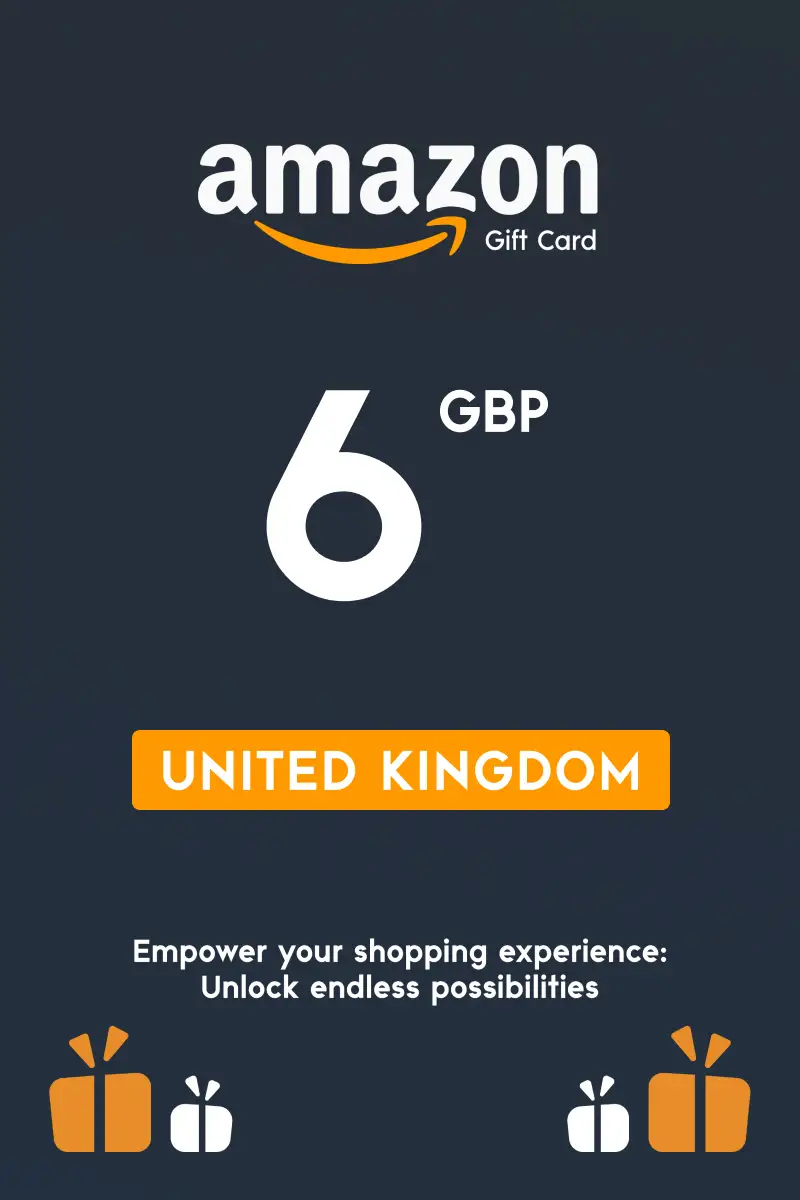 Amazon 6 GBP Gift Card (United Kingdom) - Digital Key