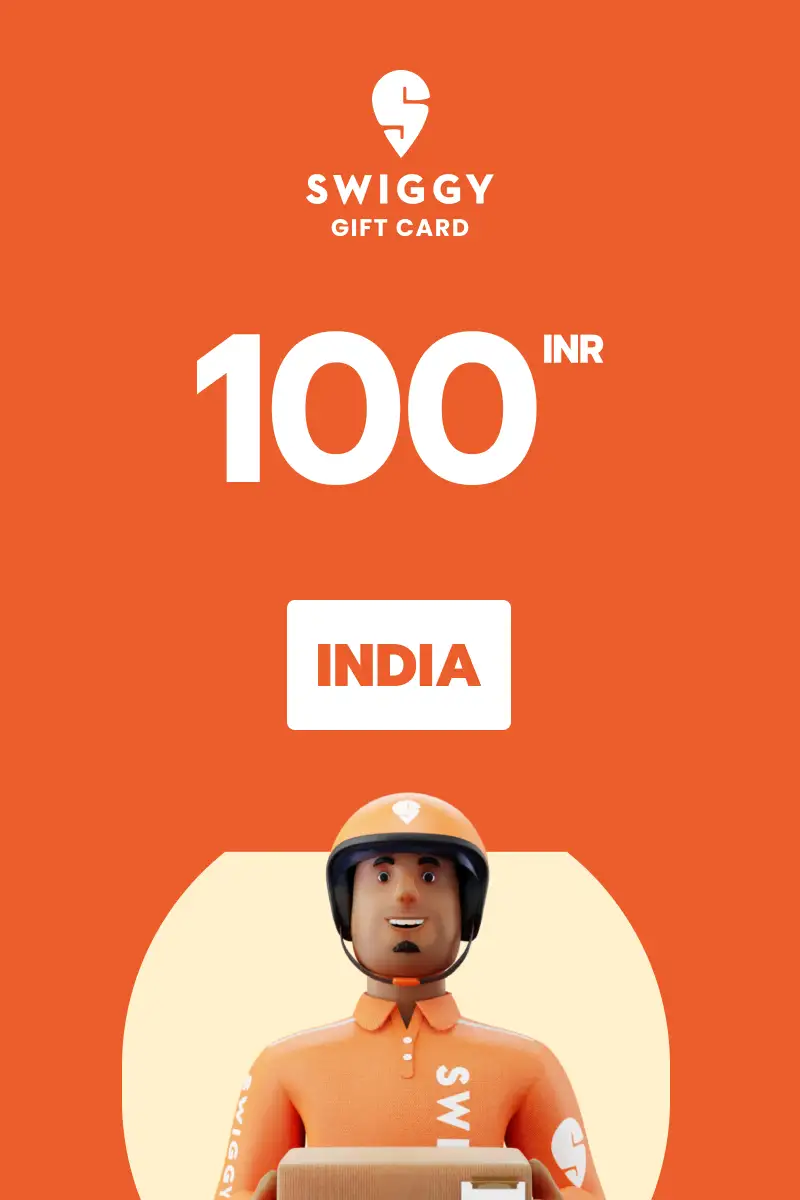 Swiggy 100 INR Gift Card (India) - Digital Key