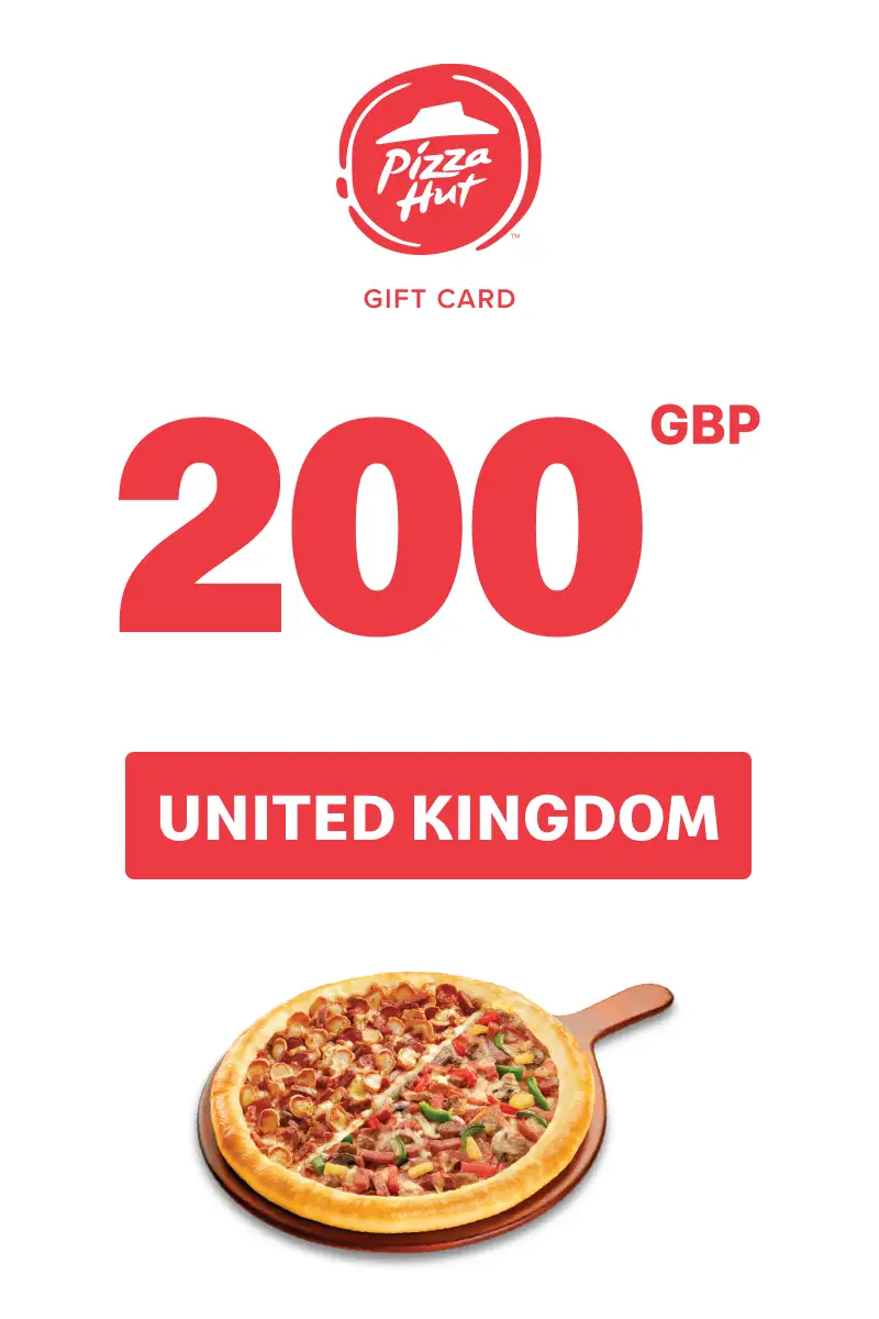 Pizza Hut 200 GBP Gift Card (United Kingdom) - Digital Key