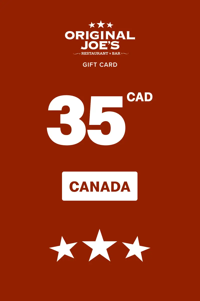 Original Joe's 35 CAD Gift Card (Canada) - Digital Key