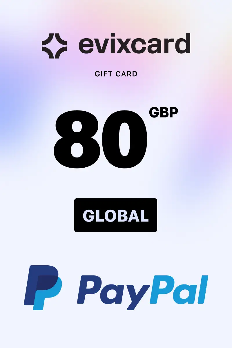 EvixCard PayPal 80 GBP Gift Card (Global) - Digital Key
