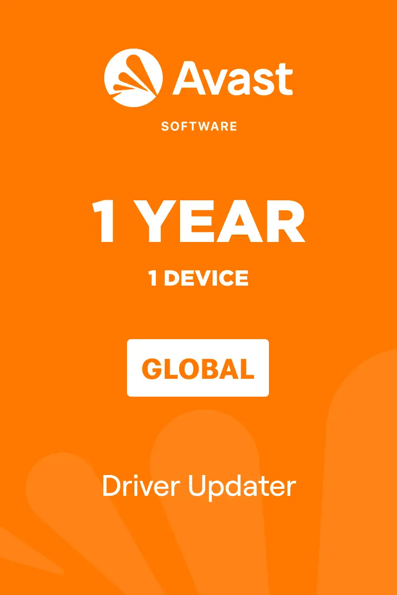 Avast Driver Updater (Global) - 1 Device 1 Year - Digital Key