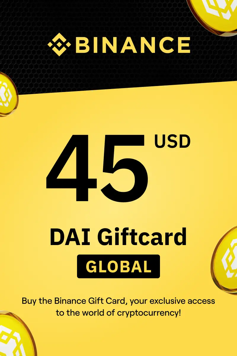 Binance (DAI) 45 USD Gift Card (Global) - Digital Key