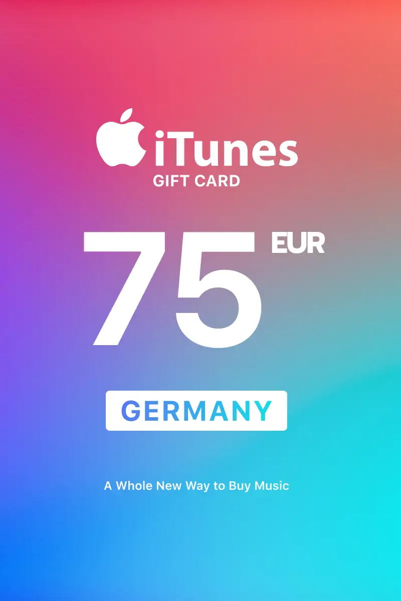 Apple iTunes 75 EUR Gift Card (Germany) - Digital Key