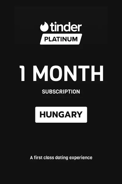 Tinder Platinum 1 Month Subscription (Hungary) - Digital Key