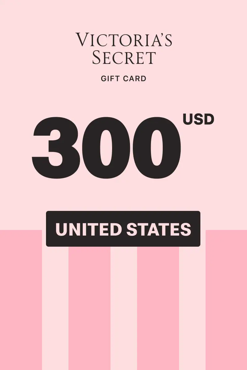 Victoria's Secret Pink 300 USD Gift Card (United States) - Digital Key