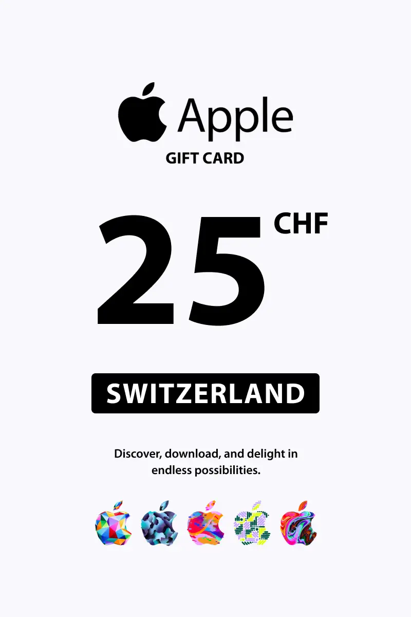Apple 25 CHF Gift Card (Switzerland) - Digital Key