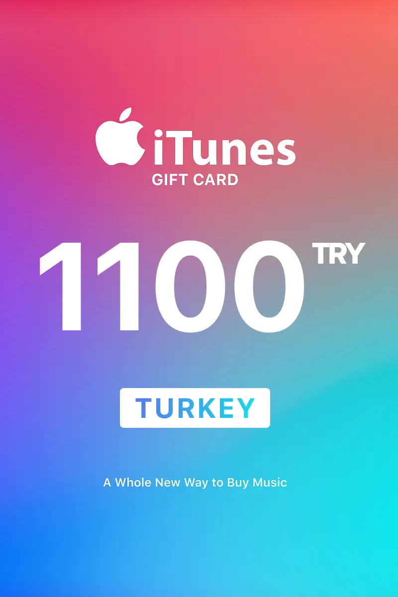 Apple iTunes 1100 TRY Gift Card (Turkey) - Digital Key
