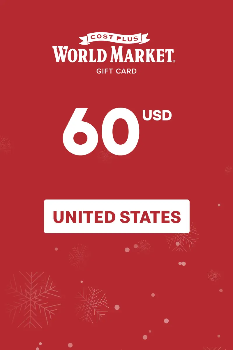 Cost Plus World Market 60 USD Gift Card (United States) - Digital Key