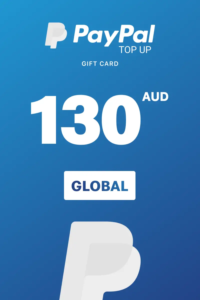 PayPal Instant Top Up 130 AUD Gift Card (Global) - Digital Key