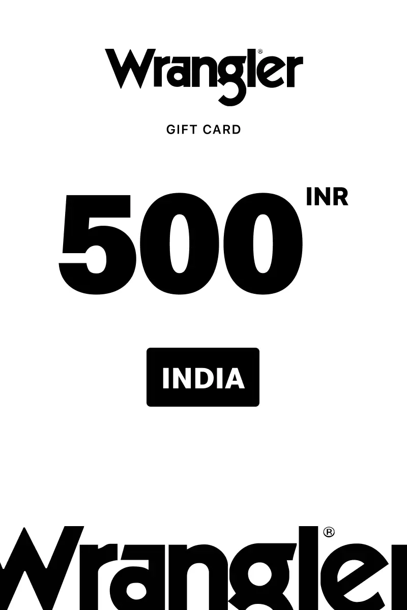 Wrangler 500 INR Gift Card (India) - Digital Key
