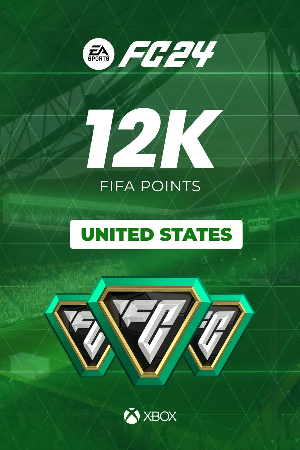 EA SPORTS FC 24 - 12000 FC Points (United States) (Xbox One / Xbox Series X|S) - Xbox Live - Digital Key