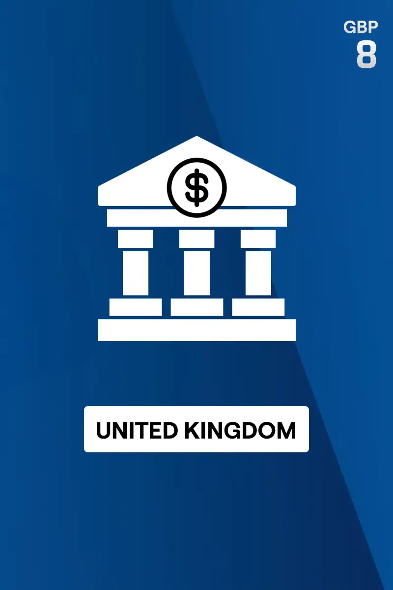Rewarble Bank Transfer 8 GBP Gift Card (United Kingdom) - Rewarble - Digital Key