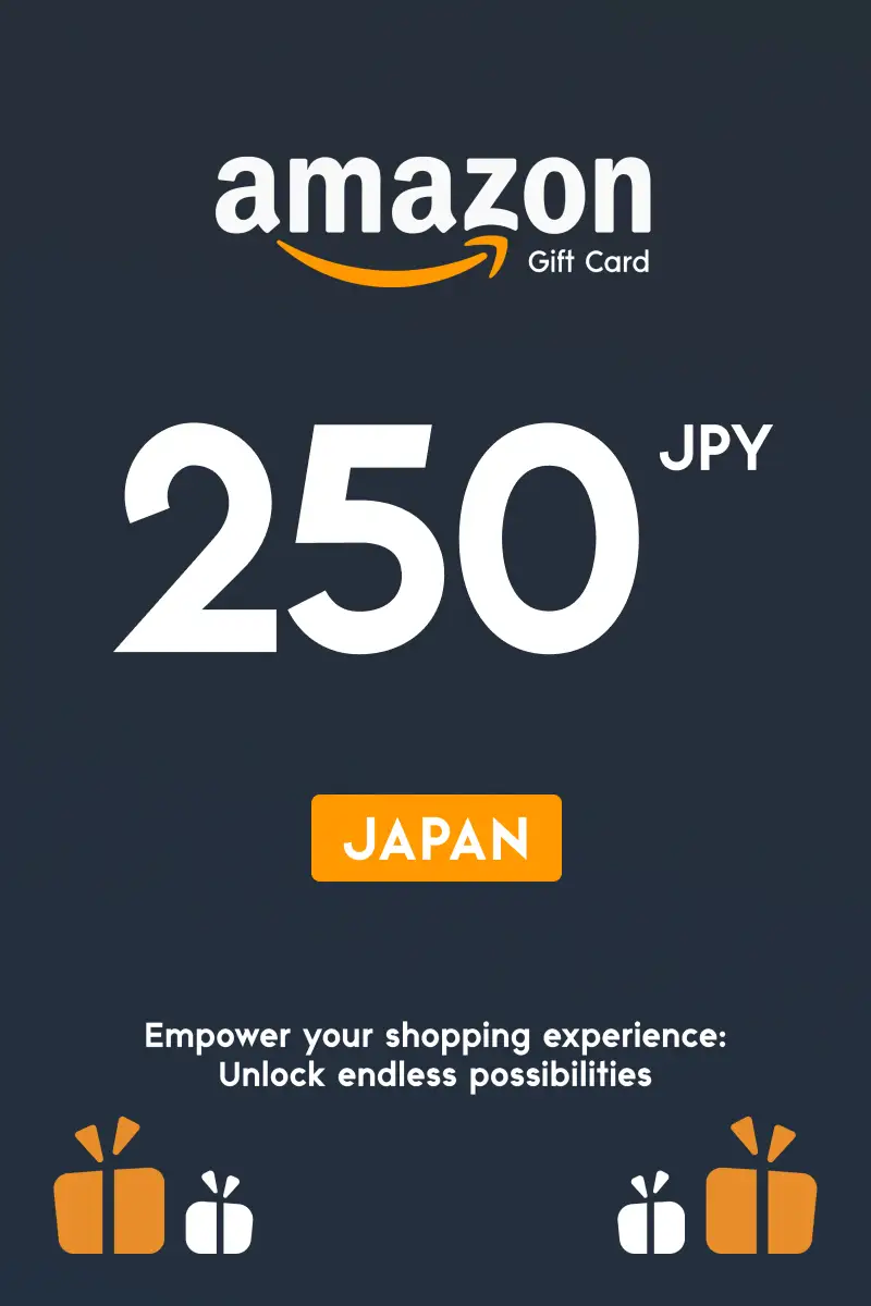 Amazon 250 JPY Gift Card (Japan) - Digital Key afbeelding 1