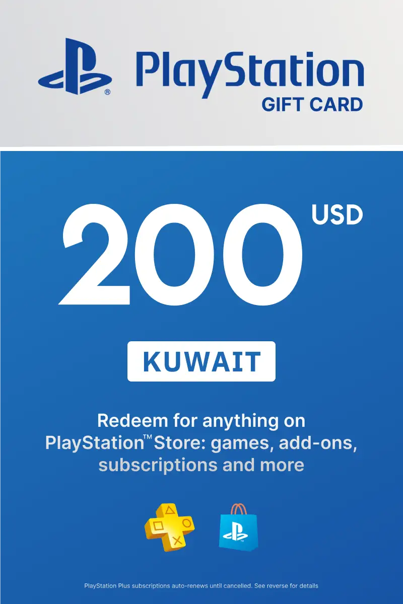 PlayStation Store 200 USD Gift Card (Kuwait) - Digital Key