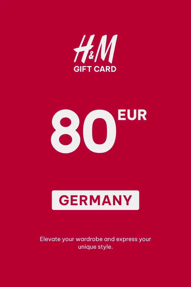 HandM 80 EUR Gift Card (Germany) - Digital Key