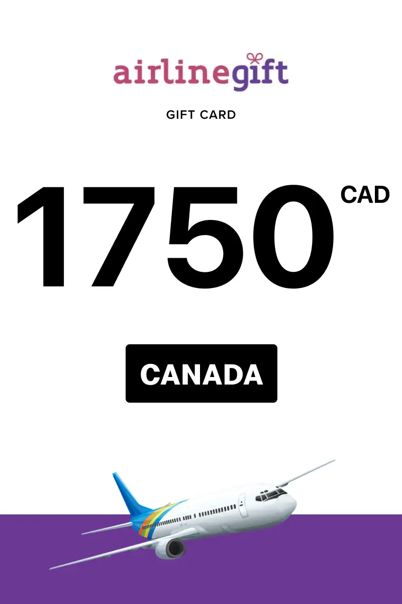 Airline Gift 1750 CAD Gift Card (Canada) - Digital Key