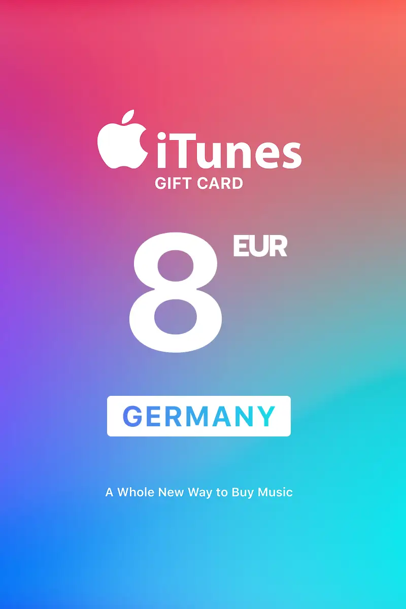 Apple iTunes 8 EUR Gift Card (Germany) - Digital Key