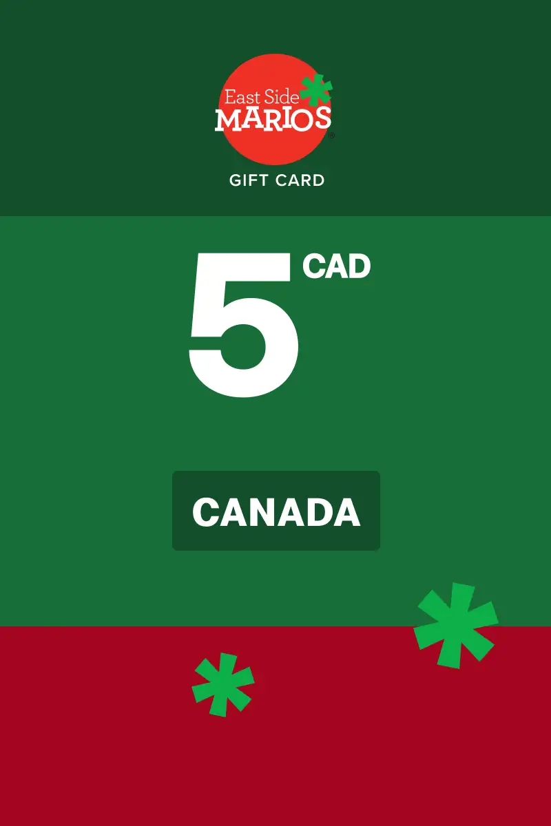 East Side Mario's 5 CAD Gift Card (Canada) - Digital Key