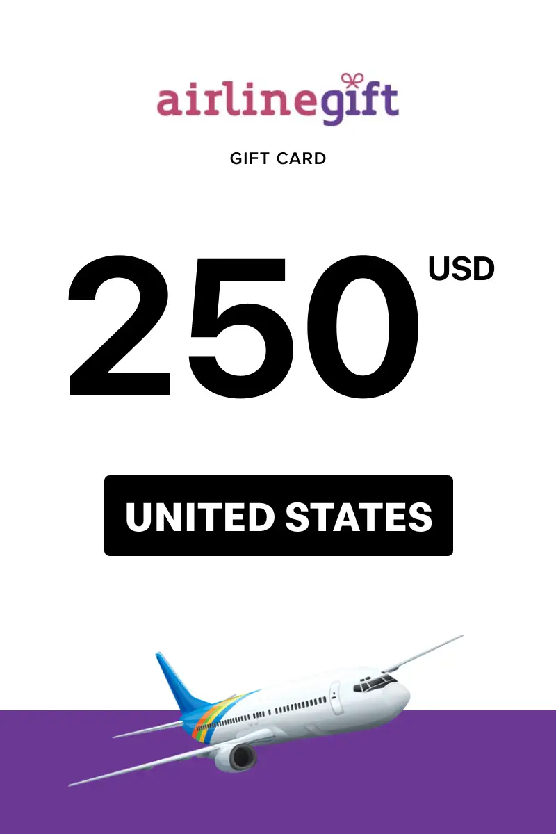 Airline Gift 250 USD Gift Card (United States) - Digital Key