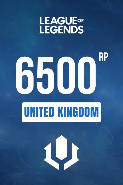 League of Legends - 6500 RP (United Kingdom) - Digital Key