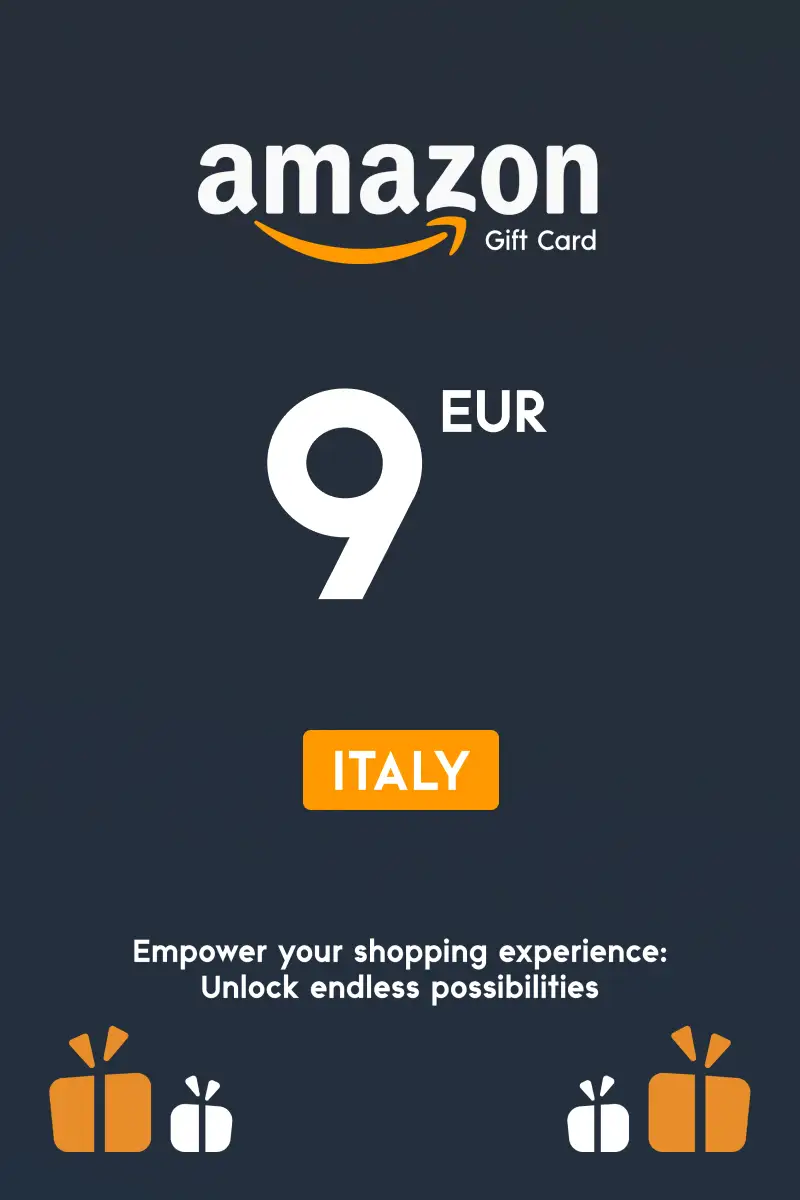 Amazon 9 EUR Gift Card (Italy) - Digital Key