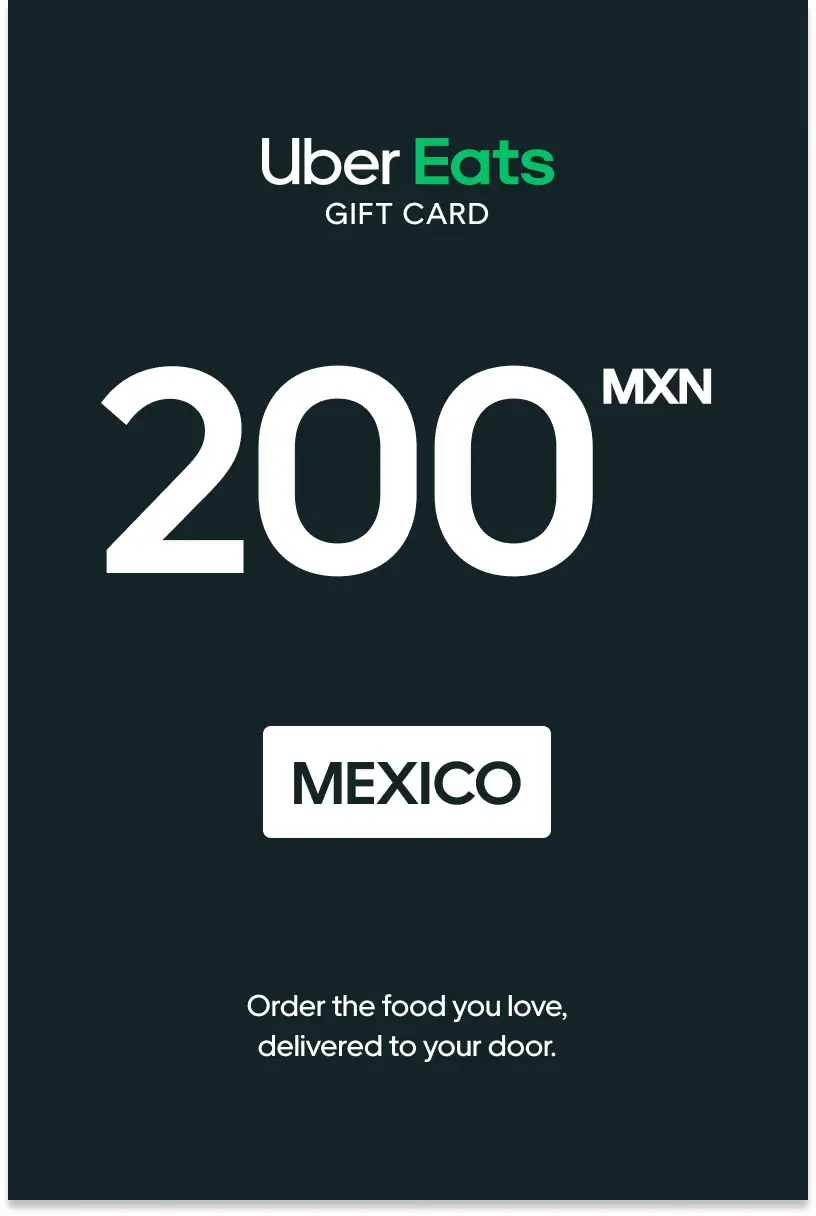 Uber Eats 200 MXN Gift Card (Mexico) - Digital Key
