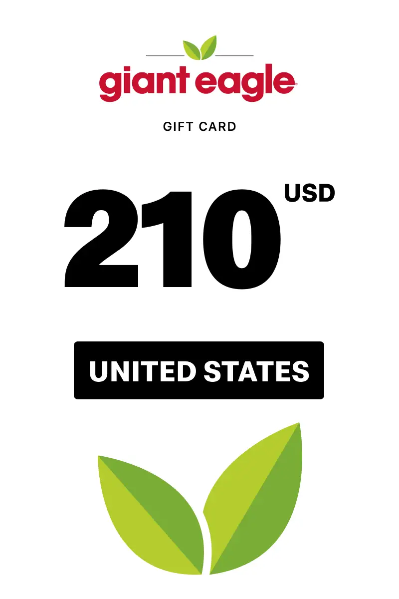 Giant Eagle 210 USD Gift Card (United States) - Digital Key
