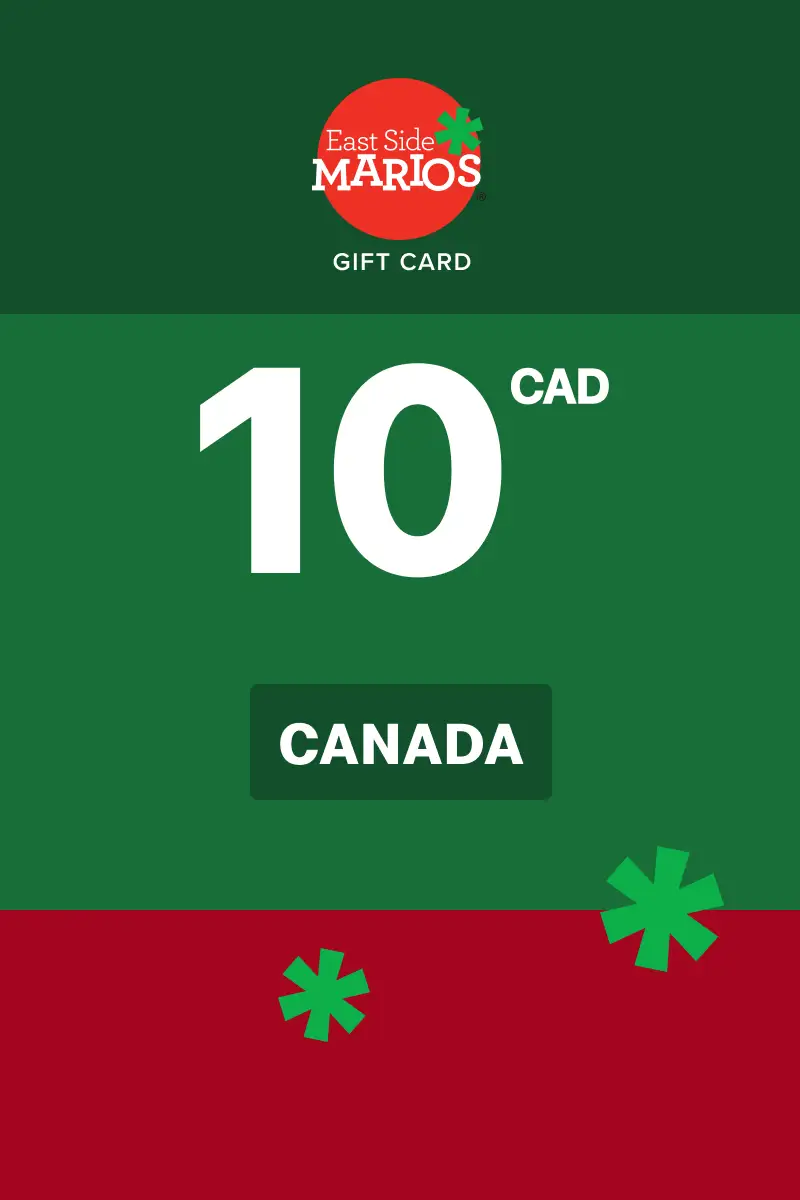 East Side Mario's 10 CAD Gift Card (Canada) - Digital Key