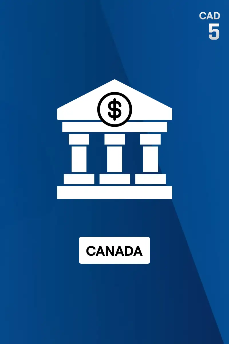 Rewarble Bank Transfer 5 CAD Gift Card (Canada) - Rewarble - Digital Key