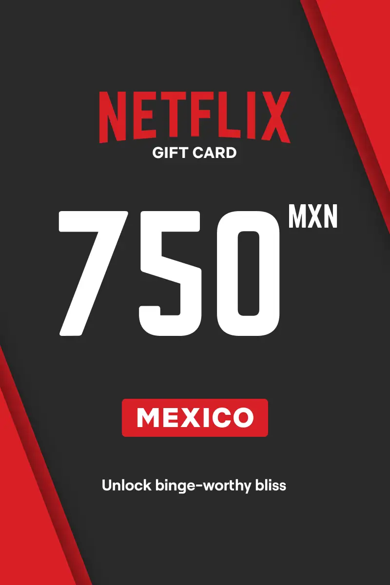 Netflix 750 MXN Gift Card (Mexico) - Digital Key