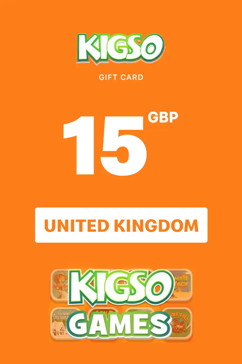 Kigso Games 15 GBP Gift Card (United Kingdom) - Digital Key