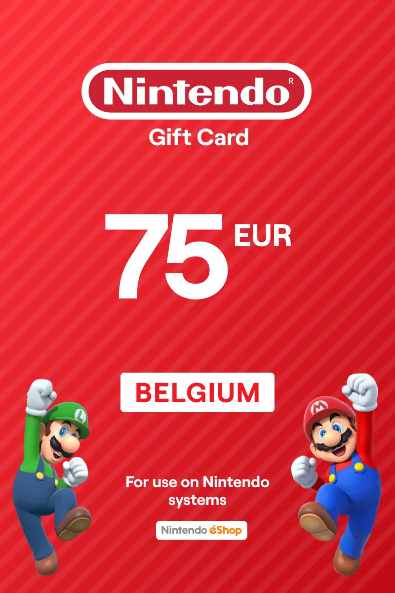Nintendo eShop 75 EUR Gift Card (Belgium) - Digital Key