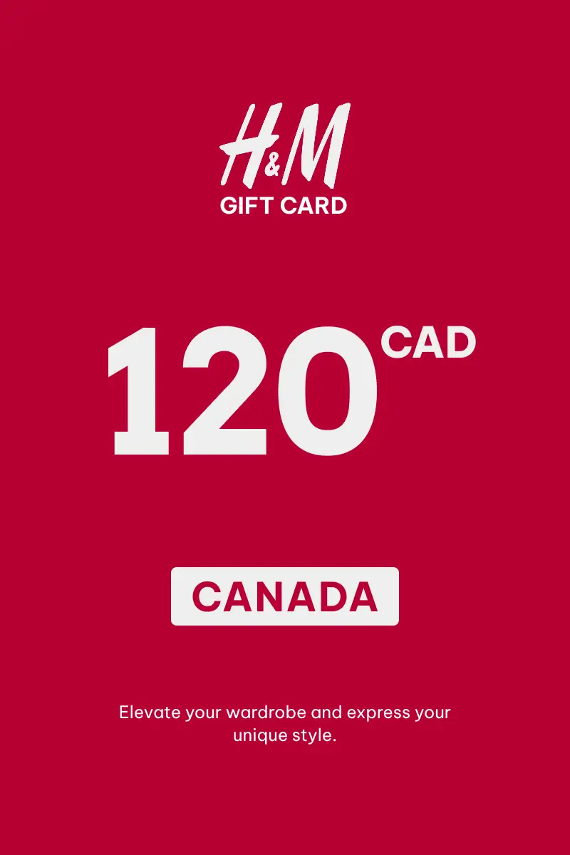 HandM 120 CAD Gift Card (Canada) - Digital Key