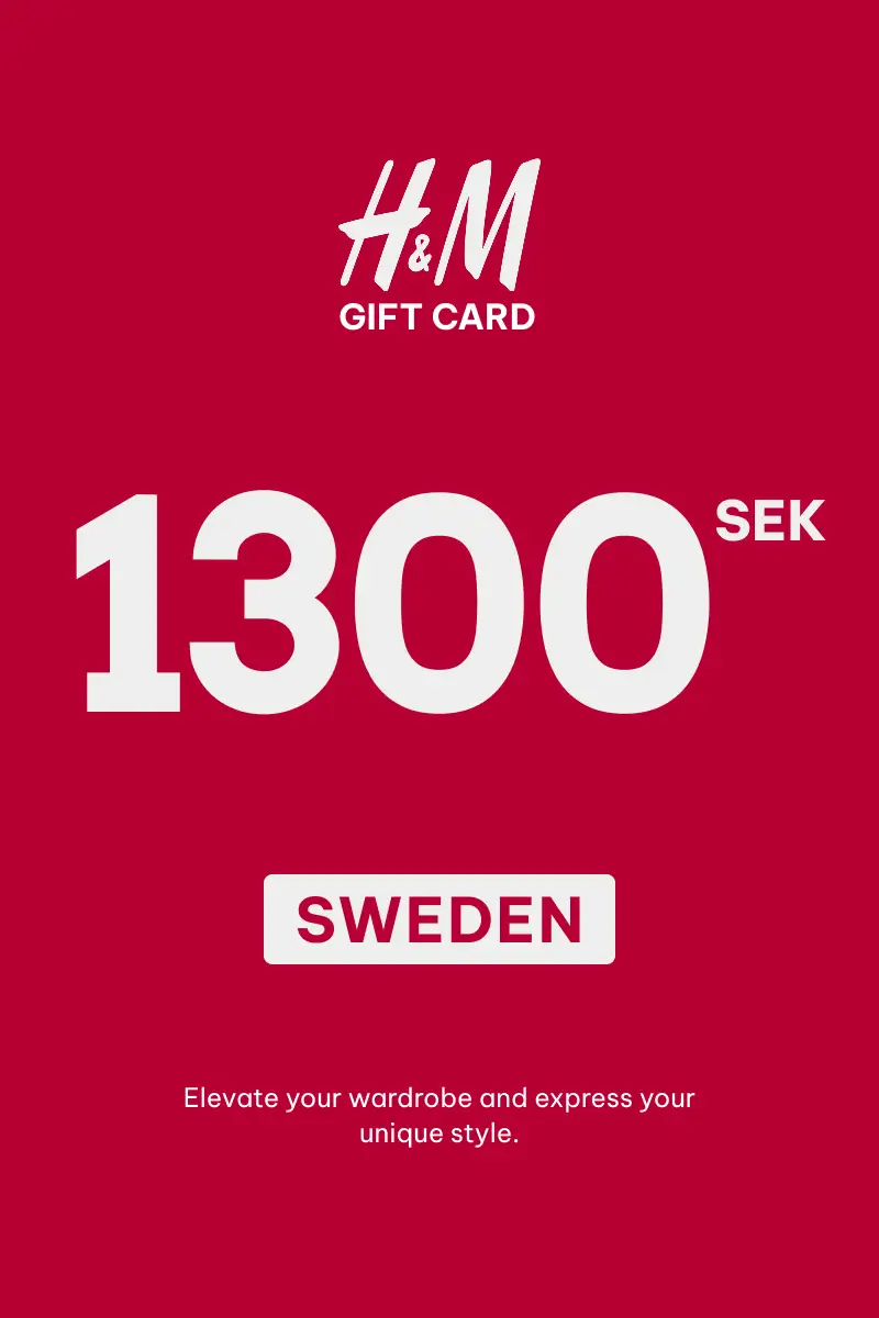 HandM 1300 SEK Gift Card (Sweden) - Digital Key