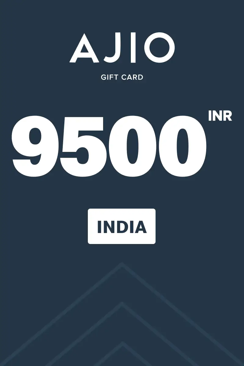 AJIO 9500 INR Gift Card (India) - Digital Key