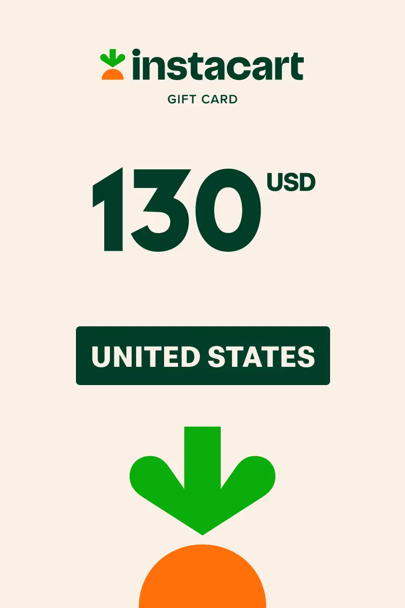 Instacart 130 USD Gift Card (United States) - Digital Key