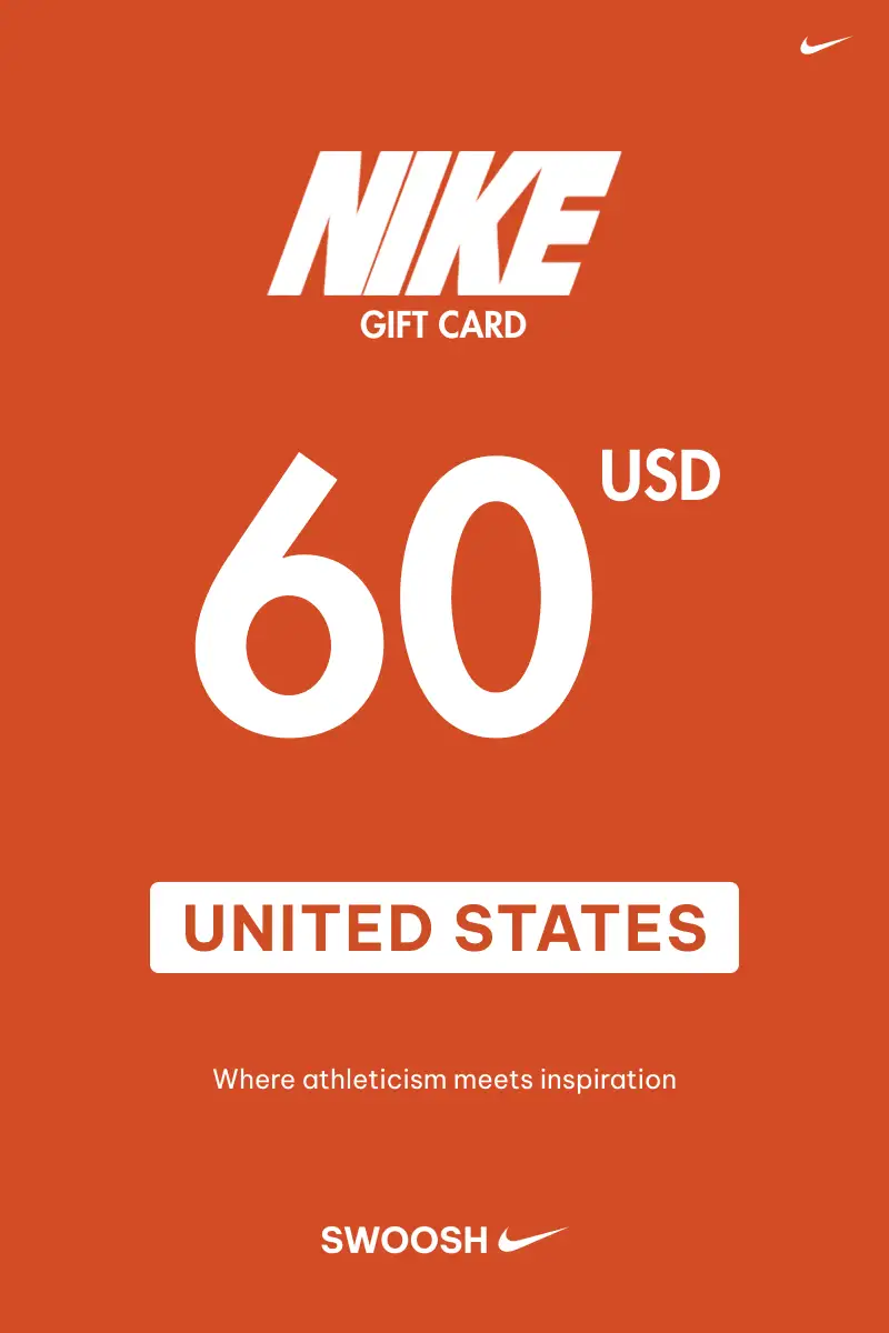 Nike 60 USD Gift Card (United States) - Digital Key