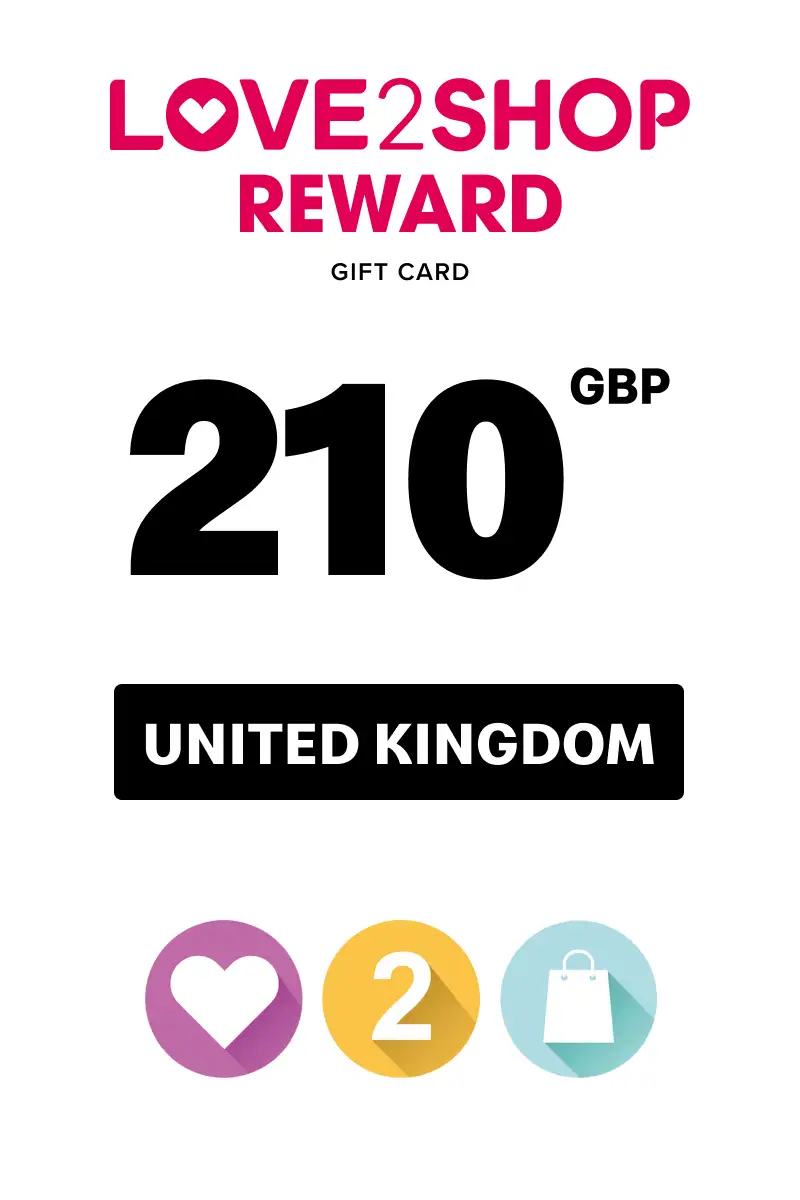 Love2Shop Reward 210 GBP Gift Card (United Kingdom) - Digital Key